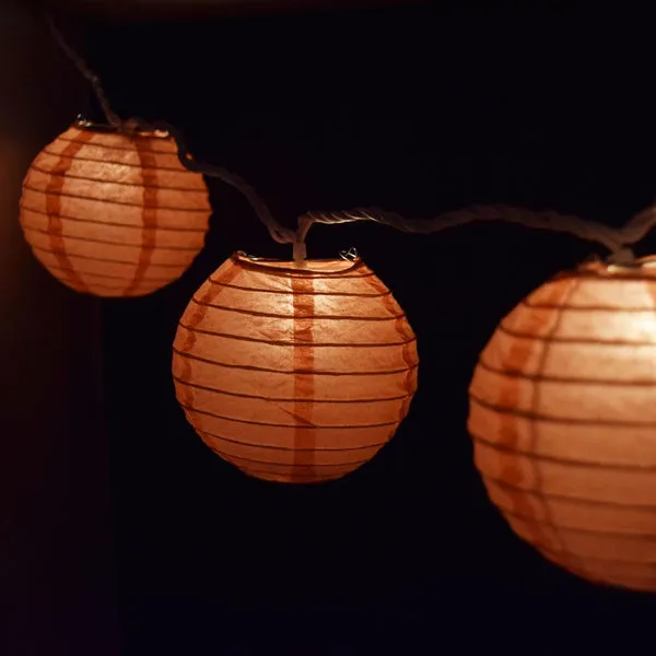 16" Roseate / Pink Coral Round Paper Lantern, Even Ribbing, Chinese Hanging Wedding & Party Decoration