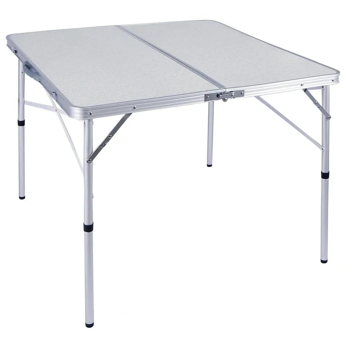 Aluminum Folding Camping Table with Adjustable Height Legs, 2/3/4ft
