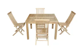 Anderson Teak Set-62 Windsor Classic 5-Pieces Folding Dining Chair