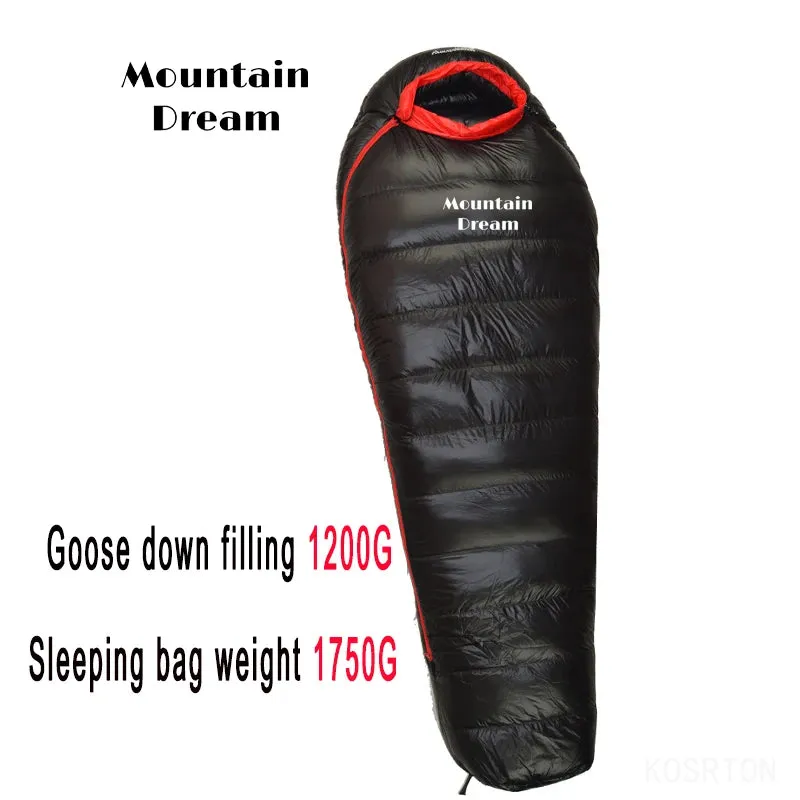 Arctic White Goose Down Mummy Sleeping Bag - All-Season Camping Essential