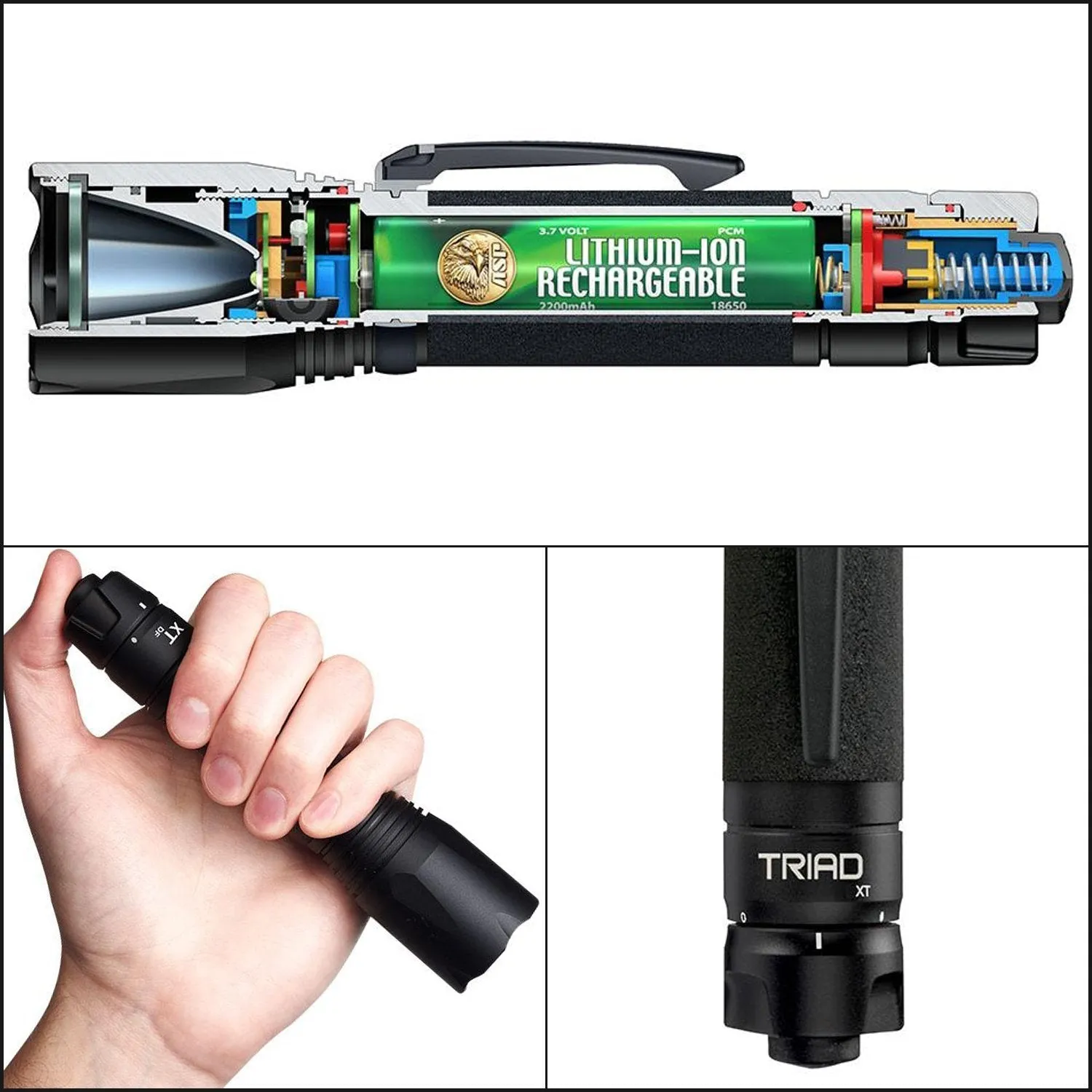 ASP XT DF 600 Lumens Rechargeable LED Flashlight