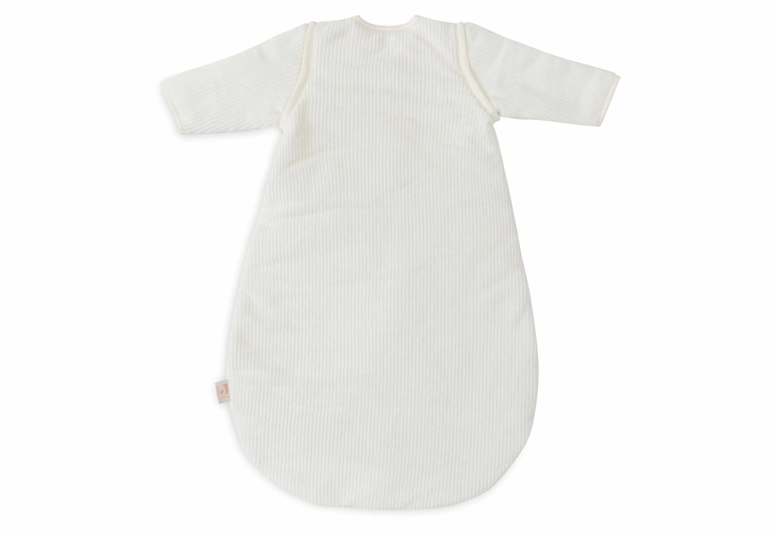 Baby Sleeping Bag with Removable Sleeves Round 70cm Rib - Ivory