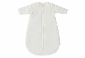 Baby Sleeping Bag with Removable Sleeves Round 70cm Rib - Ivory