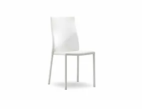 Bella White - Designer Stackable Chairs, Set of 4