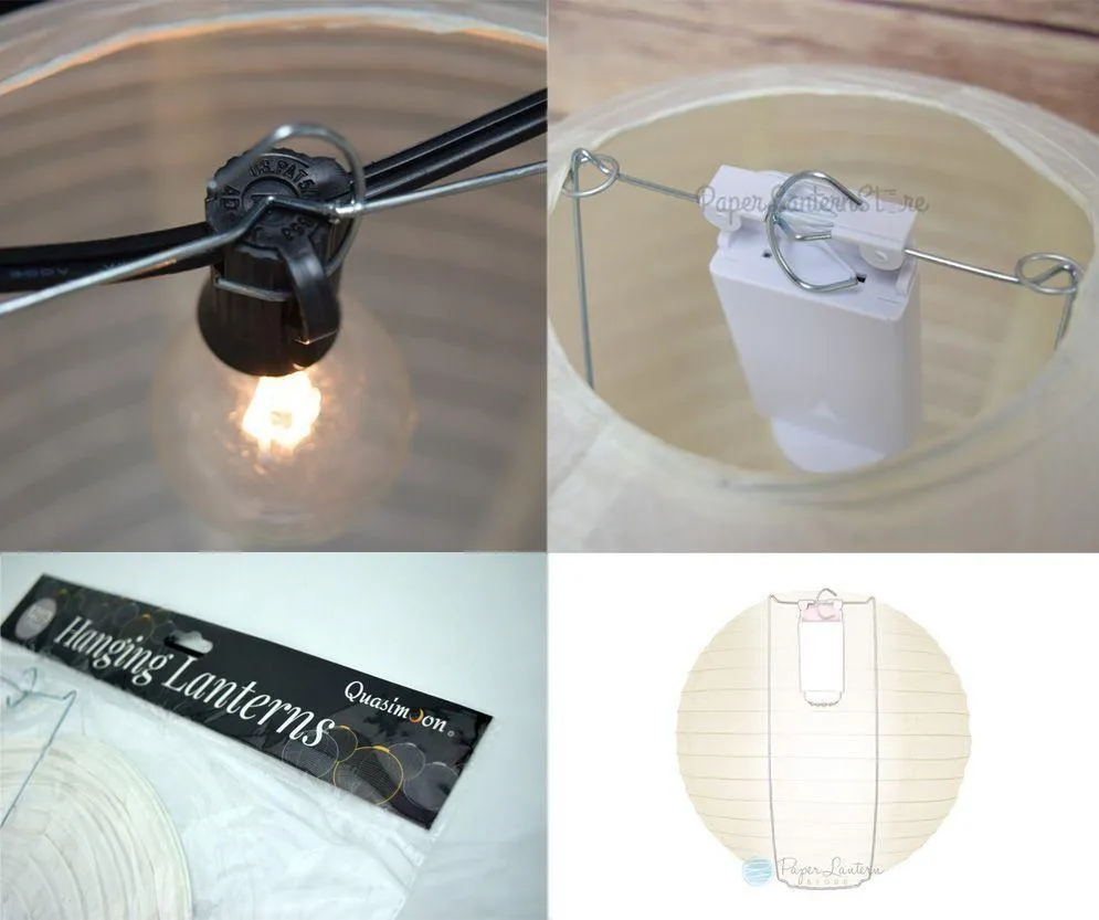 BLOWOUT 5-PACK 6" Driftwood Grey Round Paper Lantern, Crisscross Ribbing, Chinese Hanging Wedding & Party Decoration
