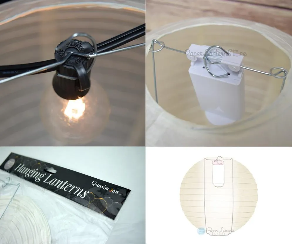 BULK PACK (50) 10" White Round Paper Lantern, Crisscross Ribbing, Chinese Hanging Wedding & Party Decoration