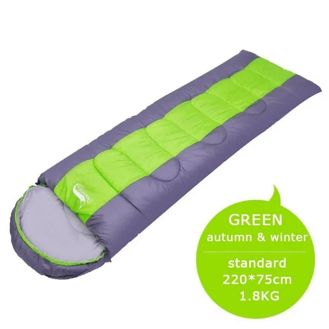 Camping Sleeping Bag, Lightweight 4 Season Warm & Cold