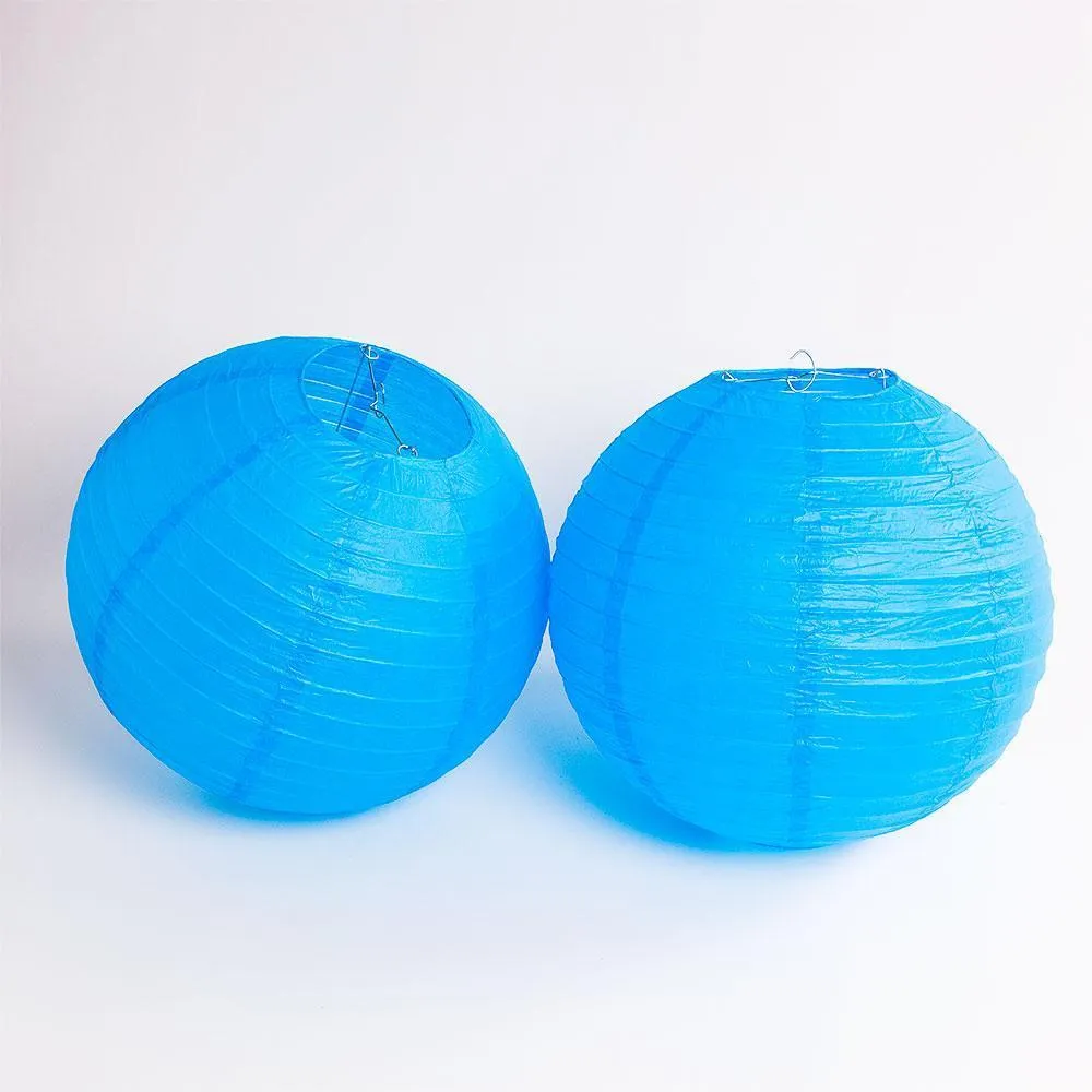 Carolina Pro Football Paper Lanterns 6pc Combo Tailgating Party Pack (Black/Turquoise)