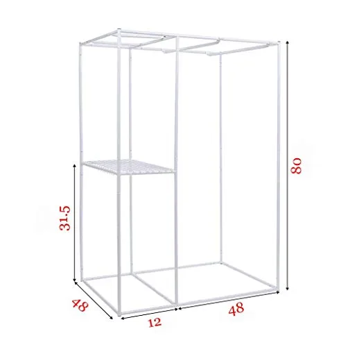 cdmall 60''x48''x80'' Grow Tent 2-in-1 Lodge Propagation and Flower Hydroponic Indoor Plants Dark Room(60''x48''x80'' Tent)