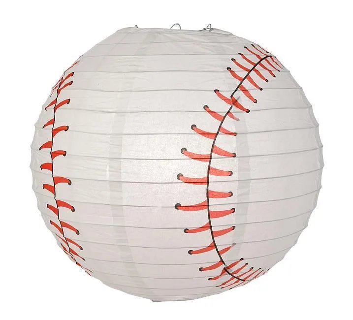 Cincinnati Pro Baseball Red, White & Black 14-inch Paper Lanterns 5pc Combo Party Pack