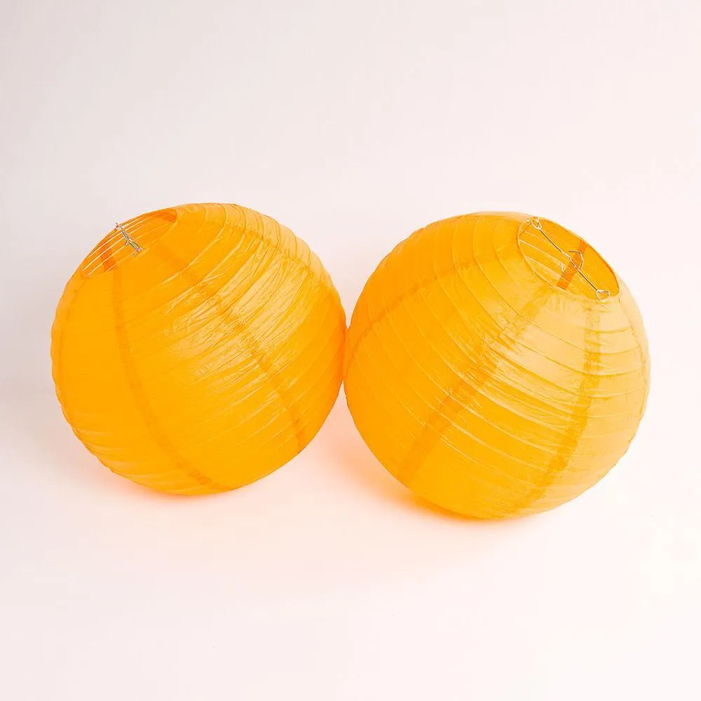 Cleveland Pro Football Paper Lanterns 6pc Combo Tailgating Party Pack (Brown/Orange) - by PaperLanternStore