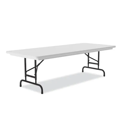 Correll Adjustable Folding Tables Rectangular 72"x30"x22" To 32" Gray Top Black Legs 4/pallet