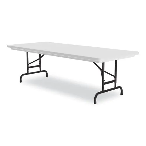 Correll Adjustable Folding Tables Rectangular 72"x30"x22" To 32" Gray Top Black Legs 4/pallet