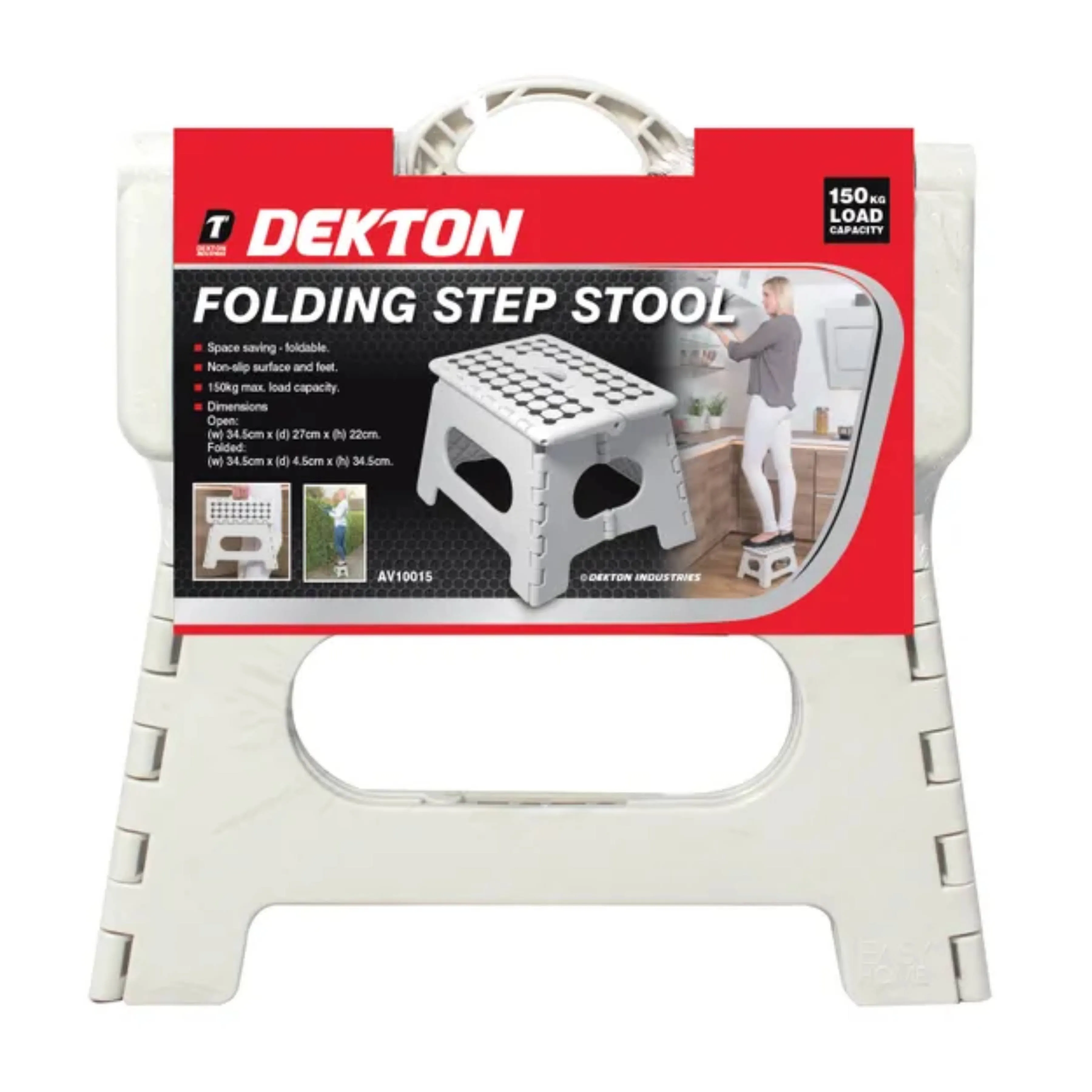 DEKTON Folding Step Stool - White