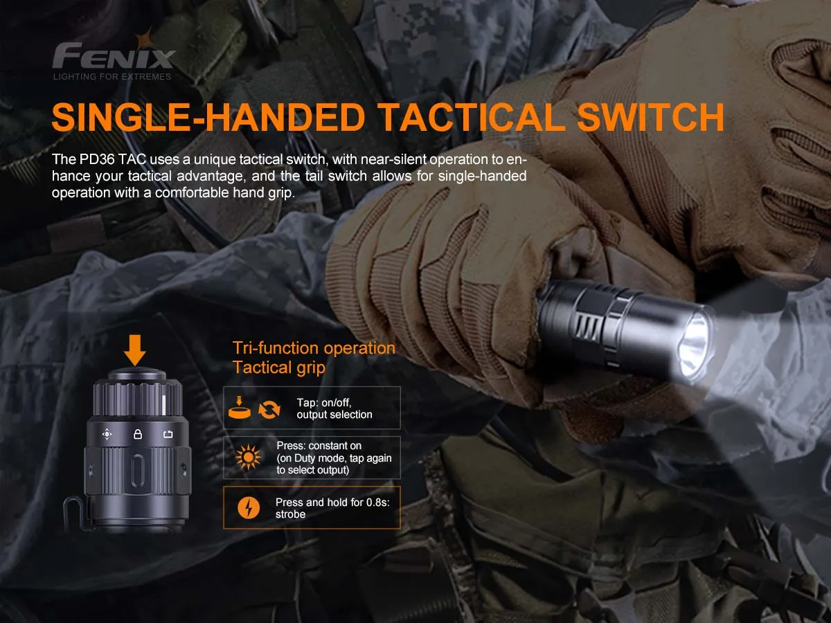 Fenix PD36 TAC 3000 Lumen Flashlight