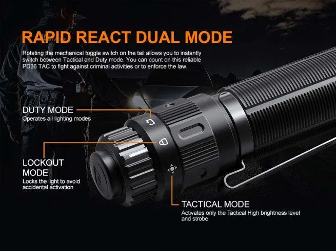 Fenix PD36 TAC 3000 Lumen Flashlight