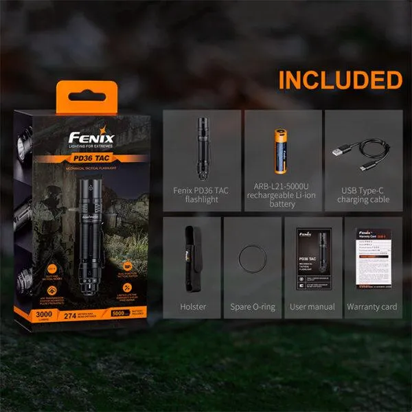 Fenix PD36 TAC 3000 Lumen Flashlight