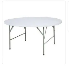 Foldable Round Seater Plastic Table