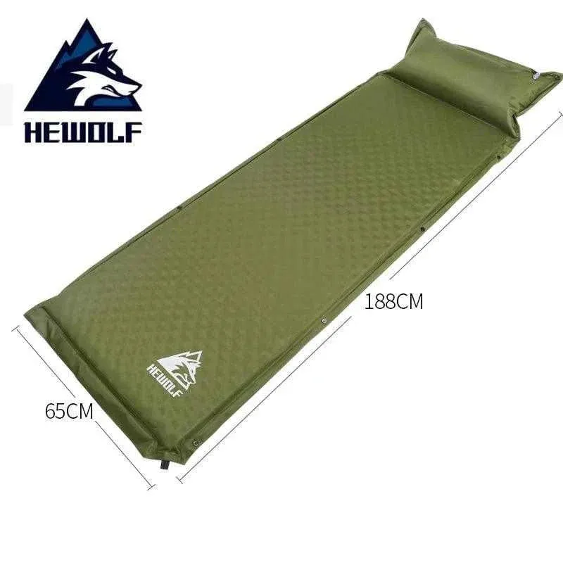 HEWOLF 2 1 Spliced Inflatable Camping Mattress