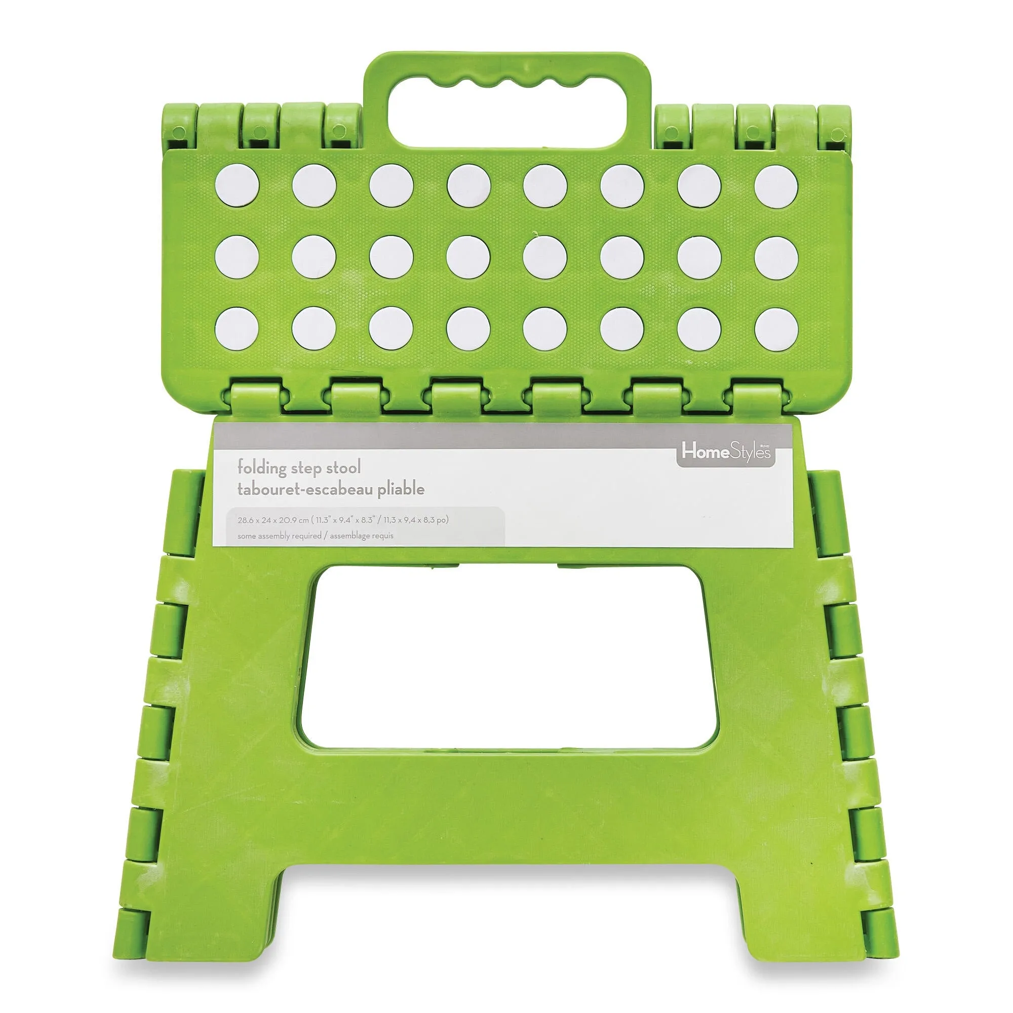 HomeStyles Folding Plastic Step Stool, Assorted Colours