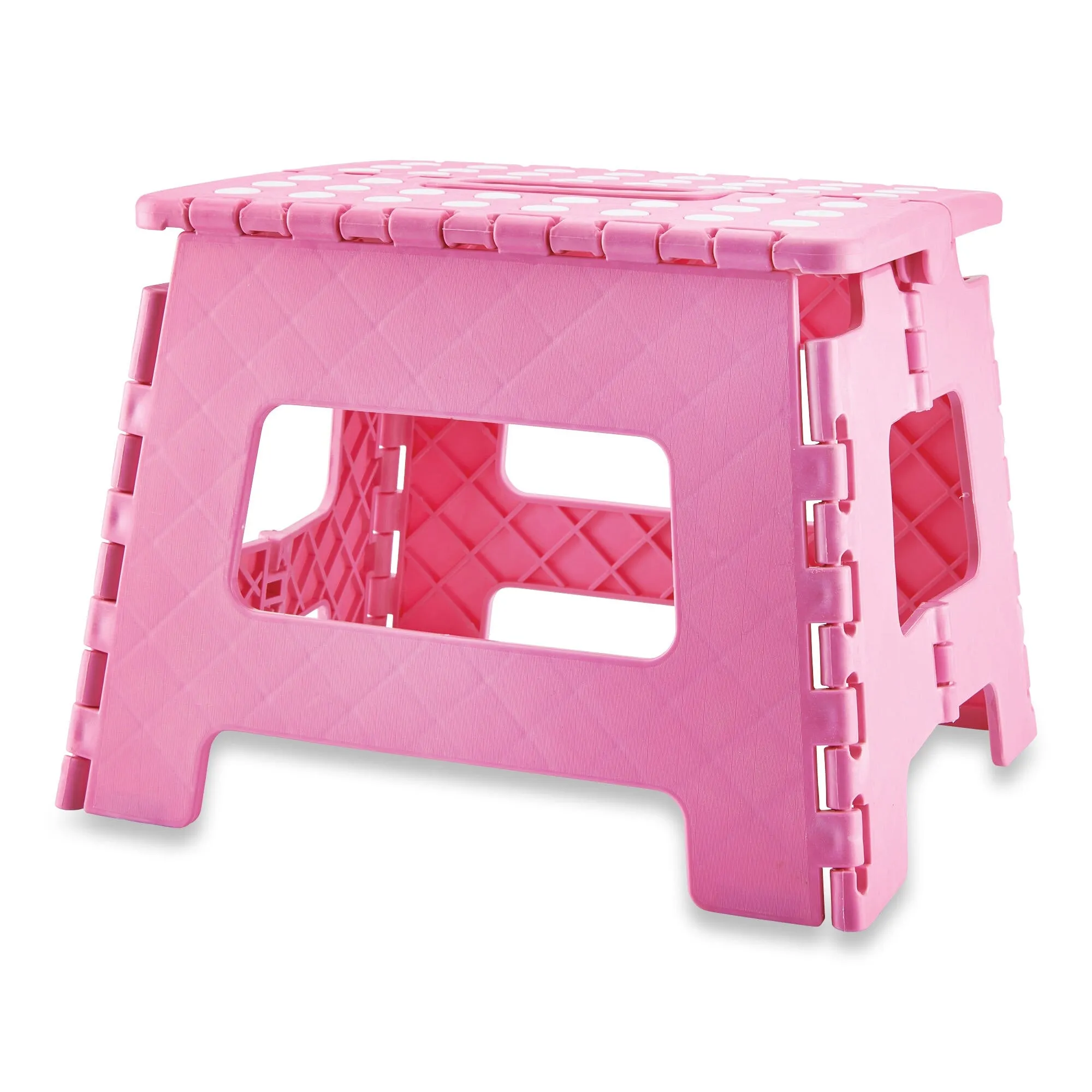 HomeStyles Folding Plastic Step Stool, Assorted Colours