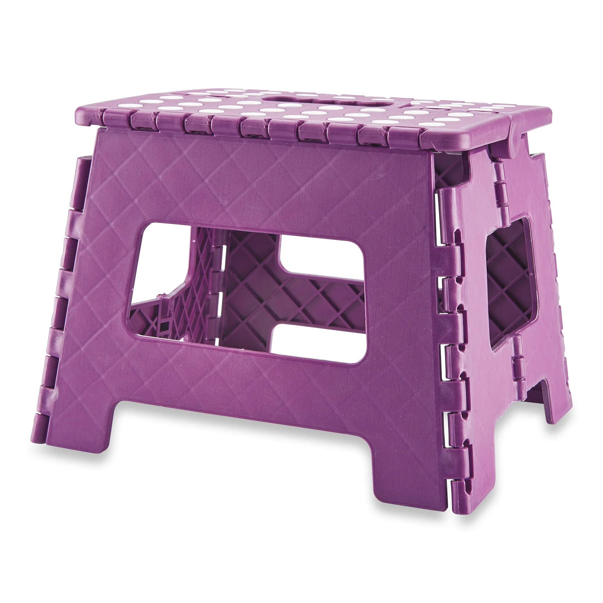 HomeStyles Folding Plastic Step Stool, Assorted Colours
