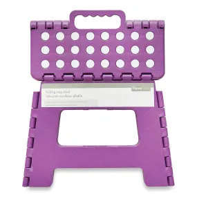 HomeStyles Folding Plastic Step Stool, Assorted Colours