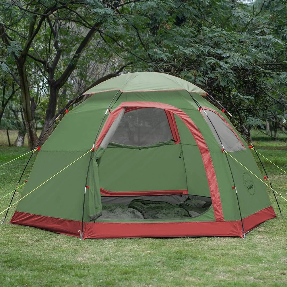 KAZOO Outdoor Camping Tent 2/4 Person Waterproof Camping Tents