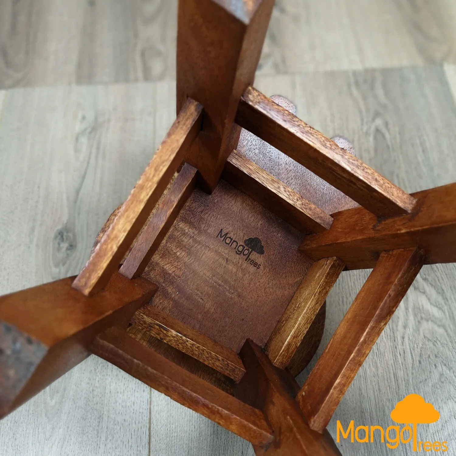 Kids Chair Wooden Stool Animal RAM GOAT Theme Children’s Chair and Toddlers Stepping Stool.