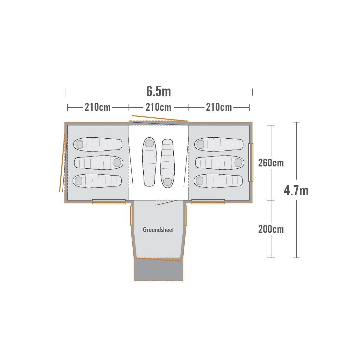 Kiwi Camping Takahe 8 Air Family Tent