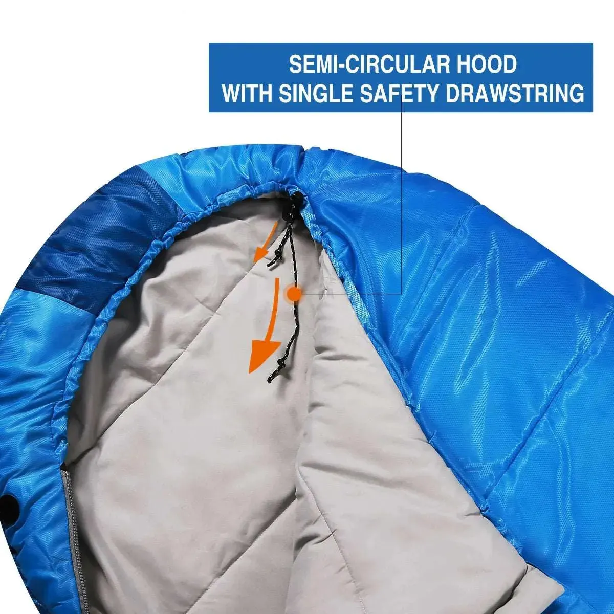 Mummy Kids Sleeping Bag for Camping,Blue Rose