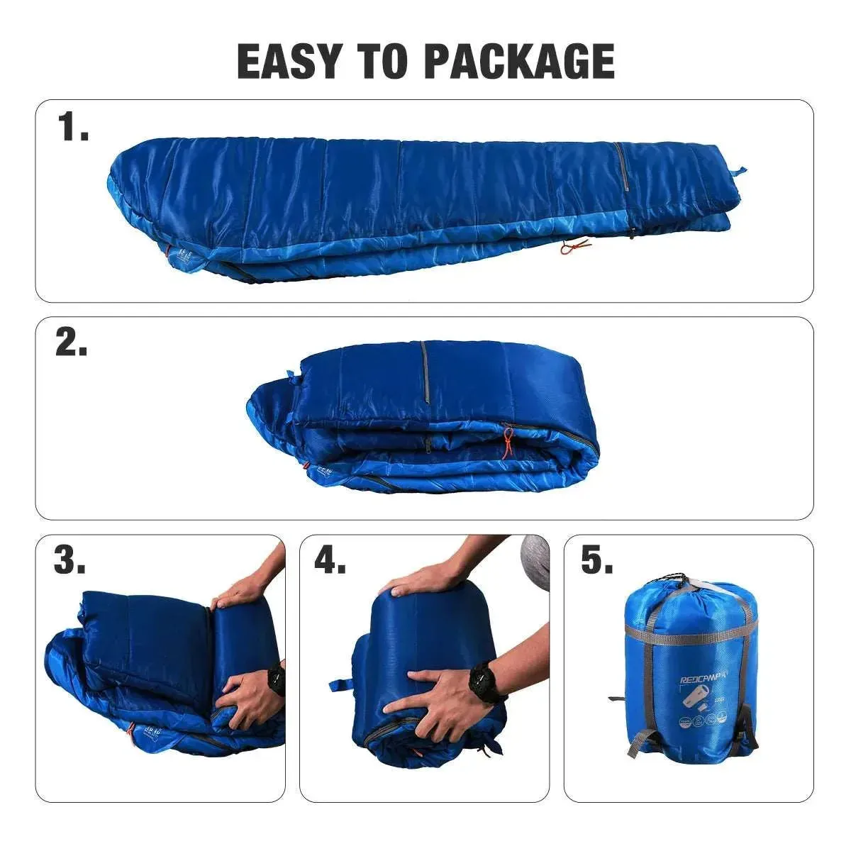 Mummy Kids Sleeping Bag for Camping,Blue Rose