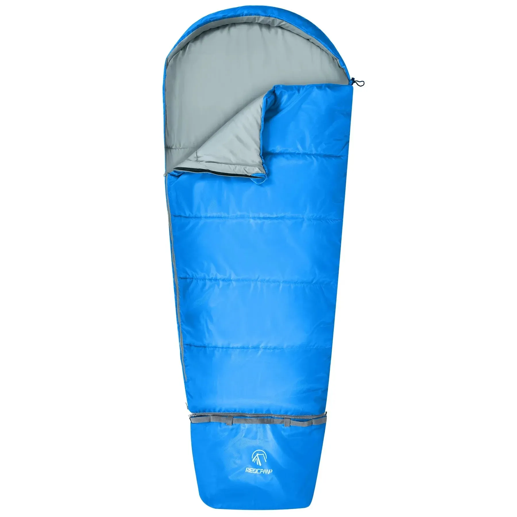 Mummy Kids Sleeping Bag for Camping,Blue Rose