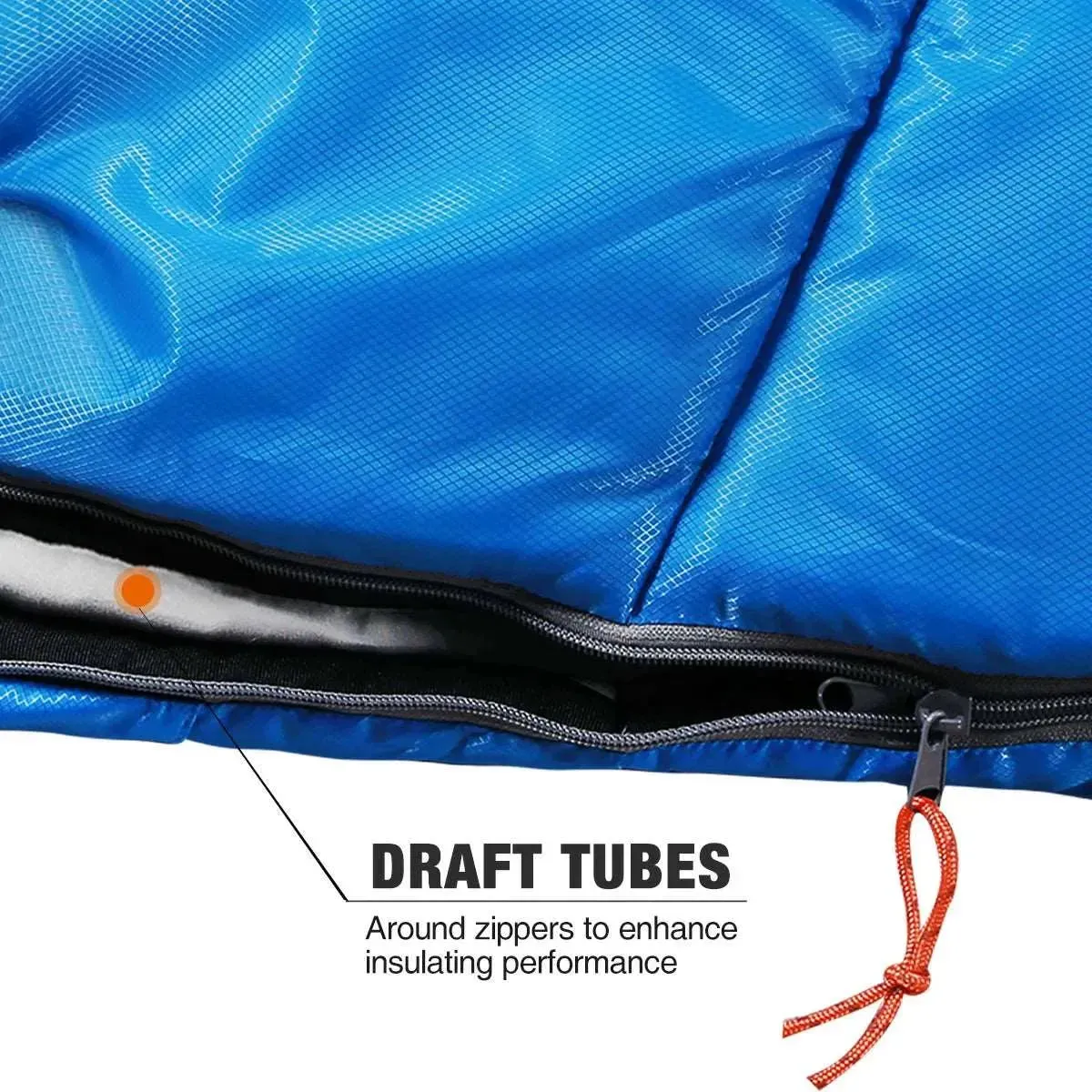 Mummy Kids Sleeping Bag for Camping,Blue Rose