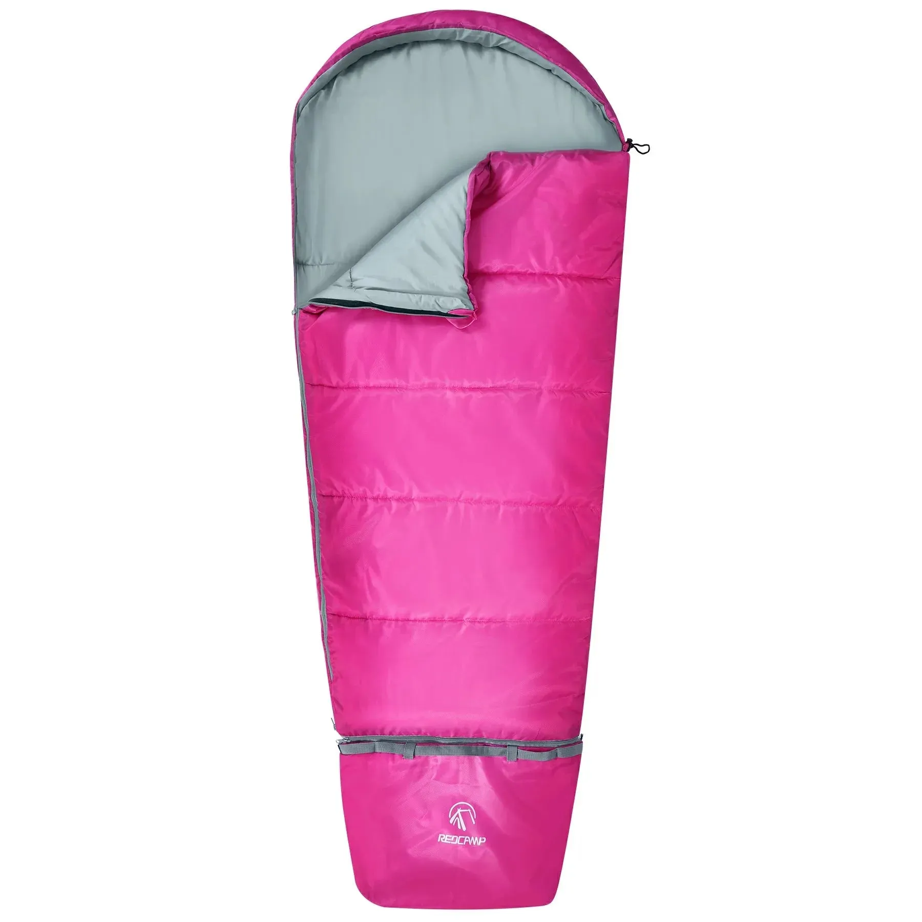 Mummy Kids Sleeping Bag for Camping,Blue Rose