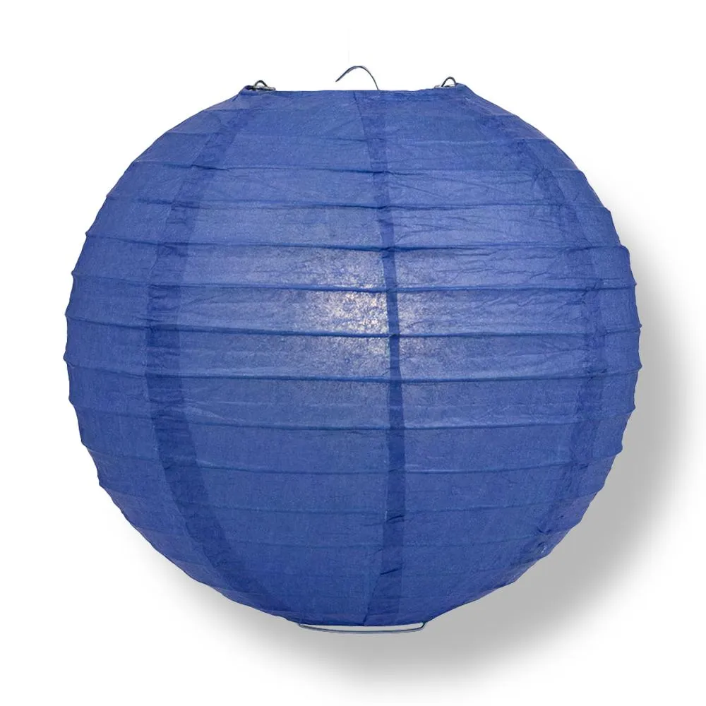 New Jersey College Basketball 14-inch Paper Lanterns 8pc Combo Party Pack - Dark Blue, White