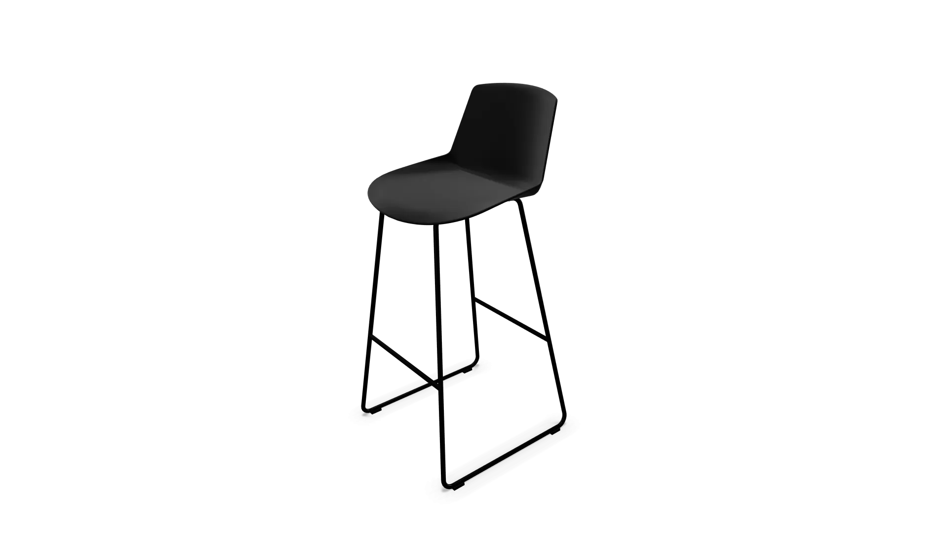 Noom Stool Chair with Cantilever Frame