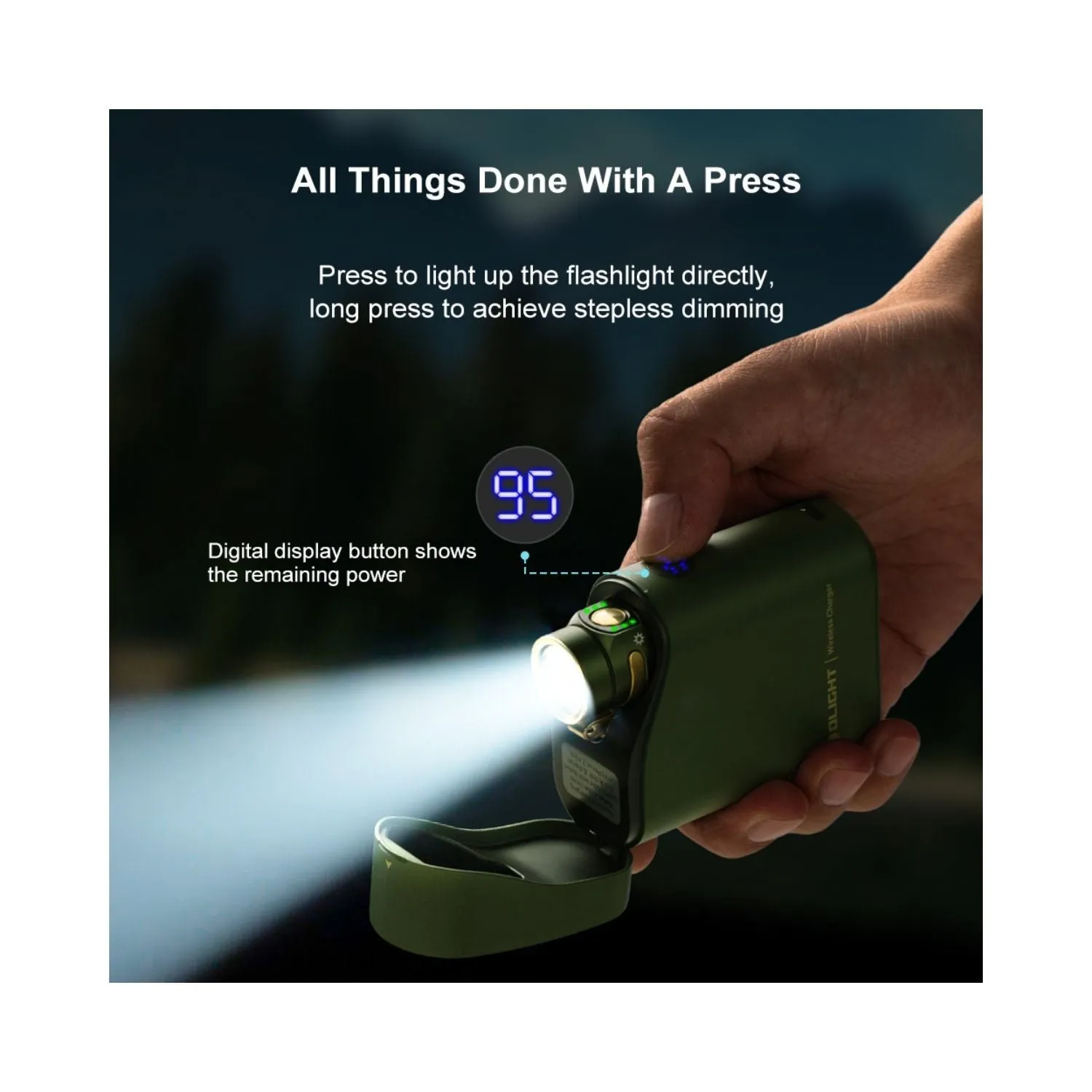 Olight Baton 4 Premium Edition Rechargeable EDC Torch With Wireless Charging Case