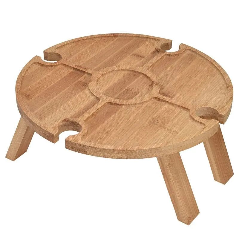 Outdoor Portable Folding Wine Table