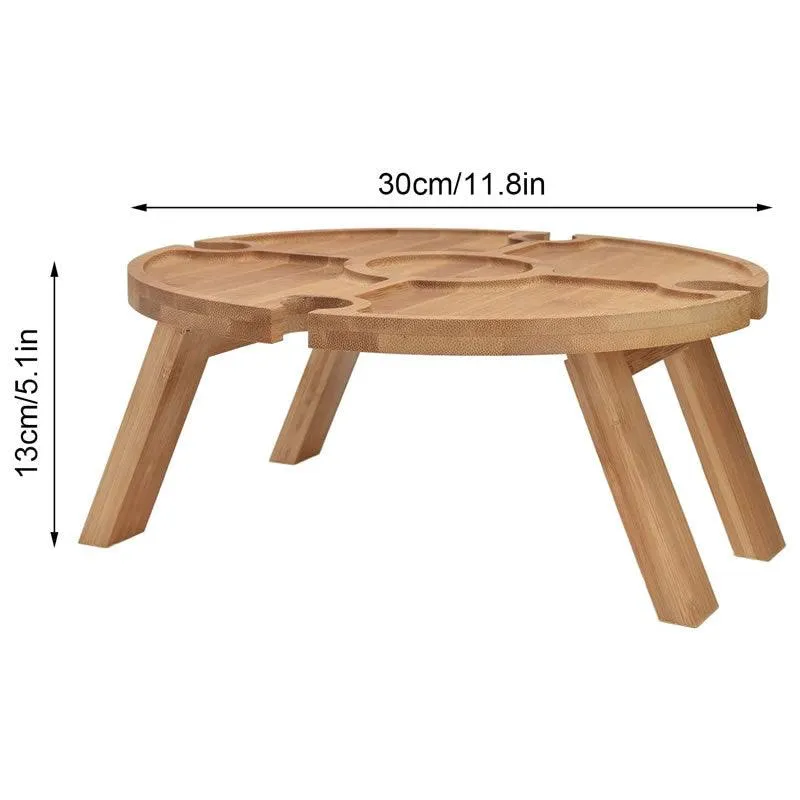 Outdoor Portable Folding Wine Table