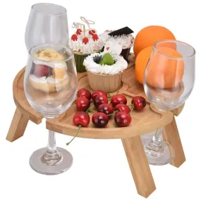 Outdoor Portable Folding Wine Table