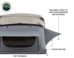 OVERLAND VEHICLE SYSTEMS | Roof Top Tent Window Rods Complete 6 pc Set for Nomadic 4 Roof Top Tent (18049936-W20)