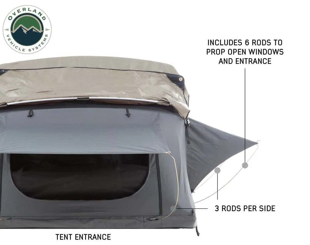 OVERLAND VEHICLE SYSTEMS | Roof Top Tent Window Rods Complete 6 pc Set for Nomadic 4 Roof Top Tent (18049936-W20)