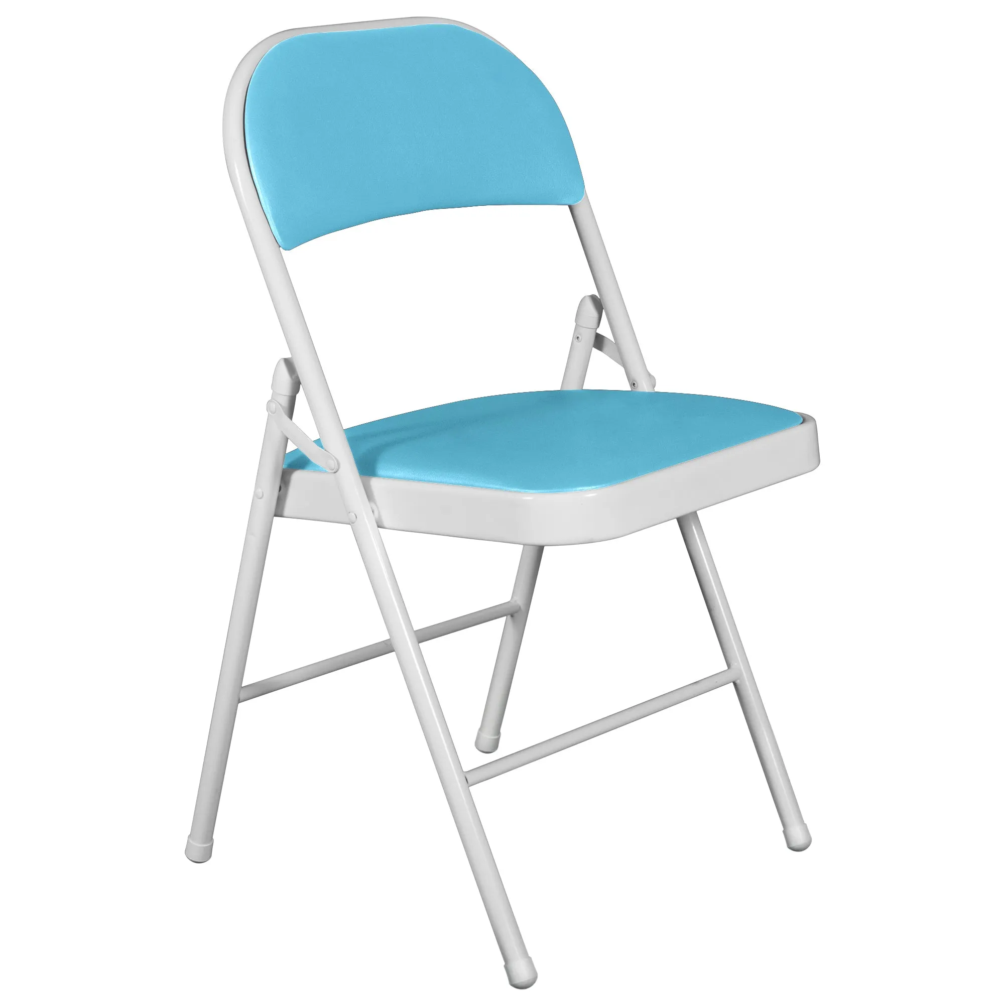 Padded Sky Blue Metal Cafe /Kitchen/ Garden and Outdoor Folding Chair