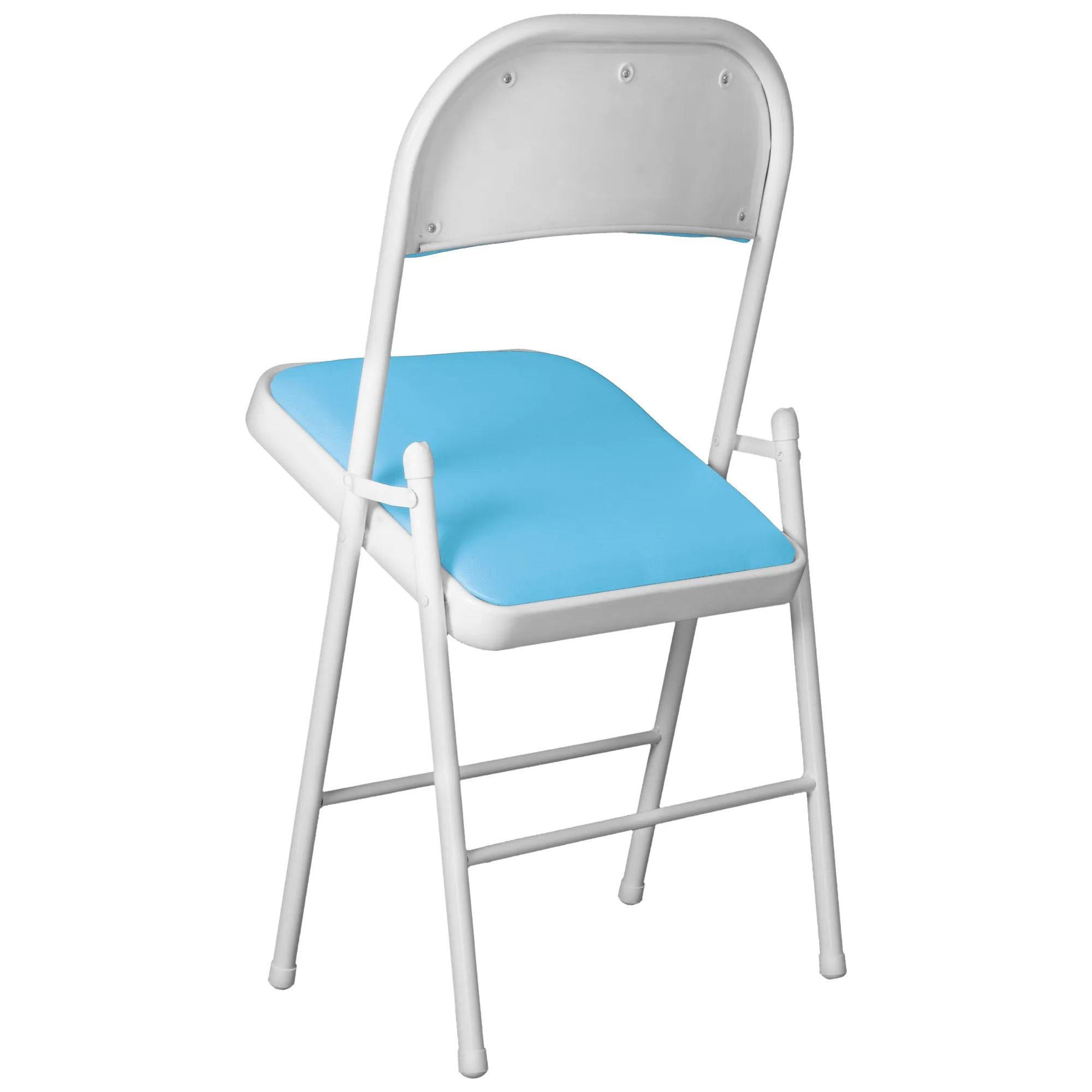 Padded Sky Blue Metal Cafe /Kitchen/ Garden and Outdoor Folding Chair