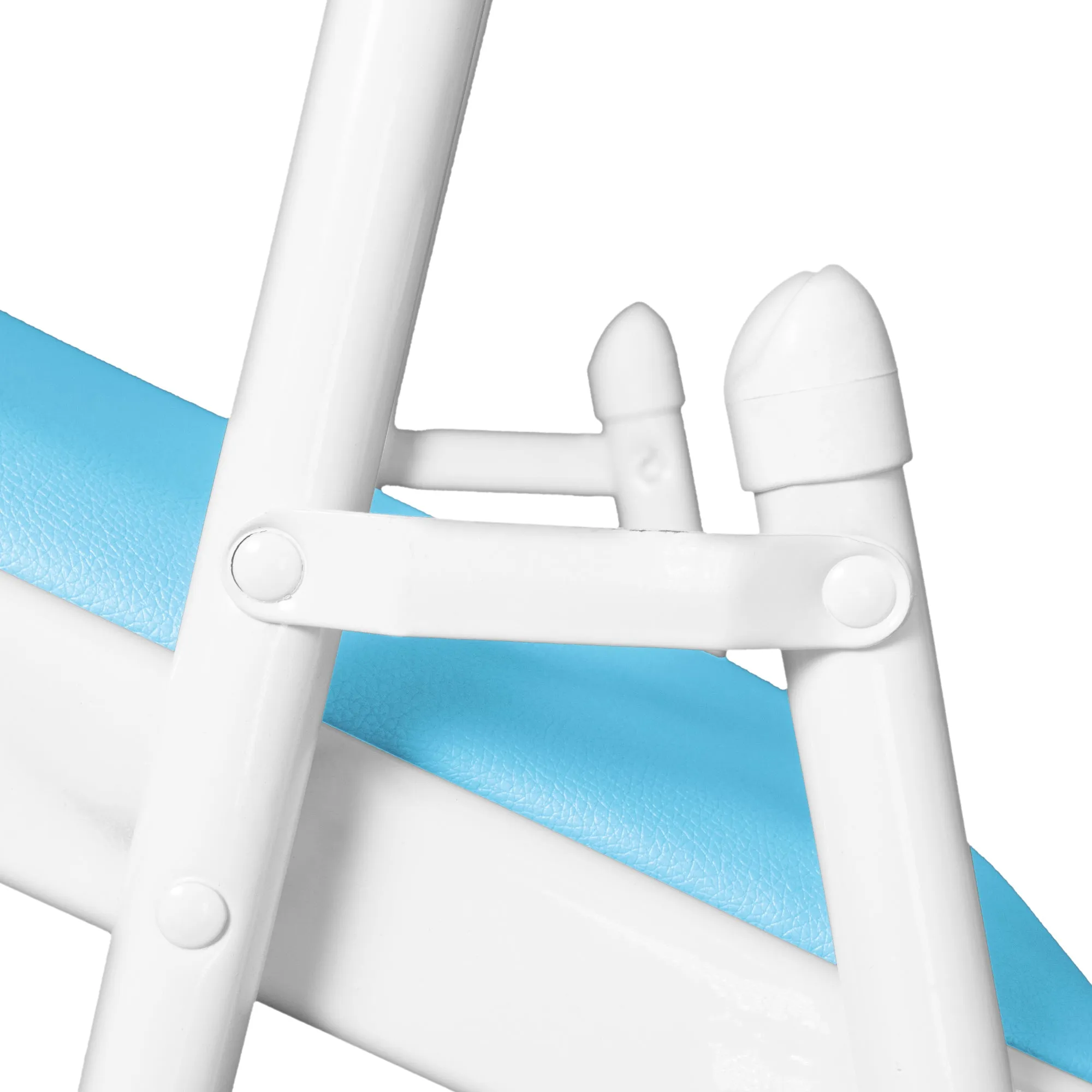 Padded Sky Blue Metal Cafe /Kitchen/ Garden and Outdoor Folding Chair