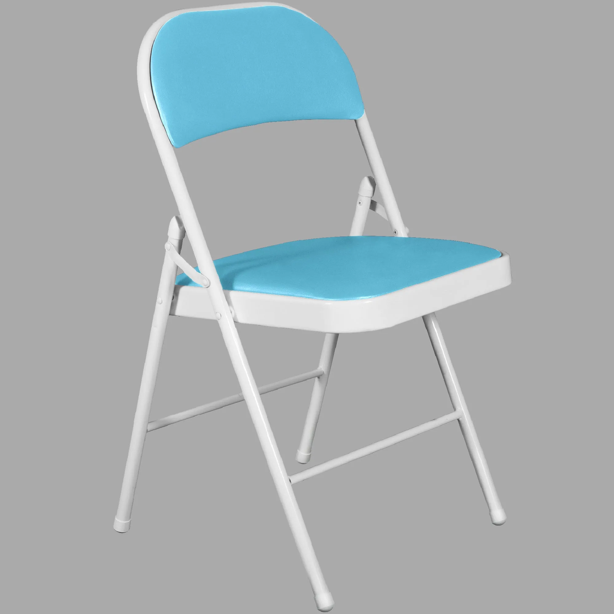 Padded Sky Blue Metal Cafe /Kitchen/ Garden and Outdoor Folding Chair