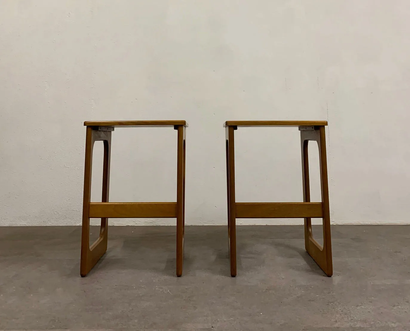 Pair Of Mcintosh Teak Bedside / Side Tables