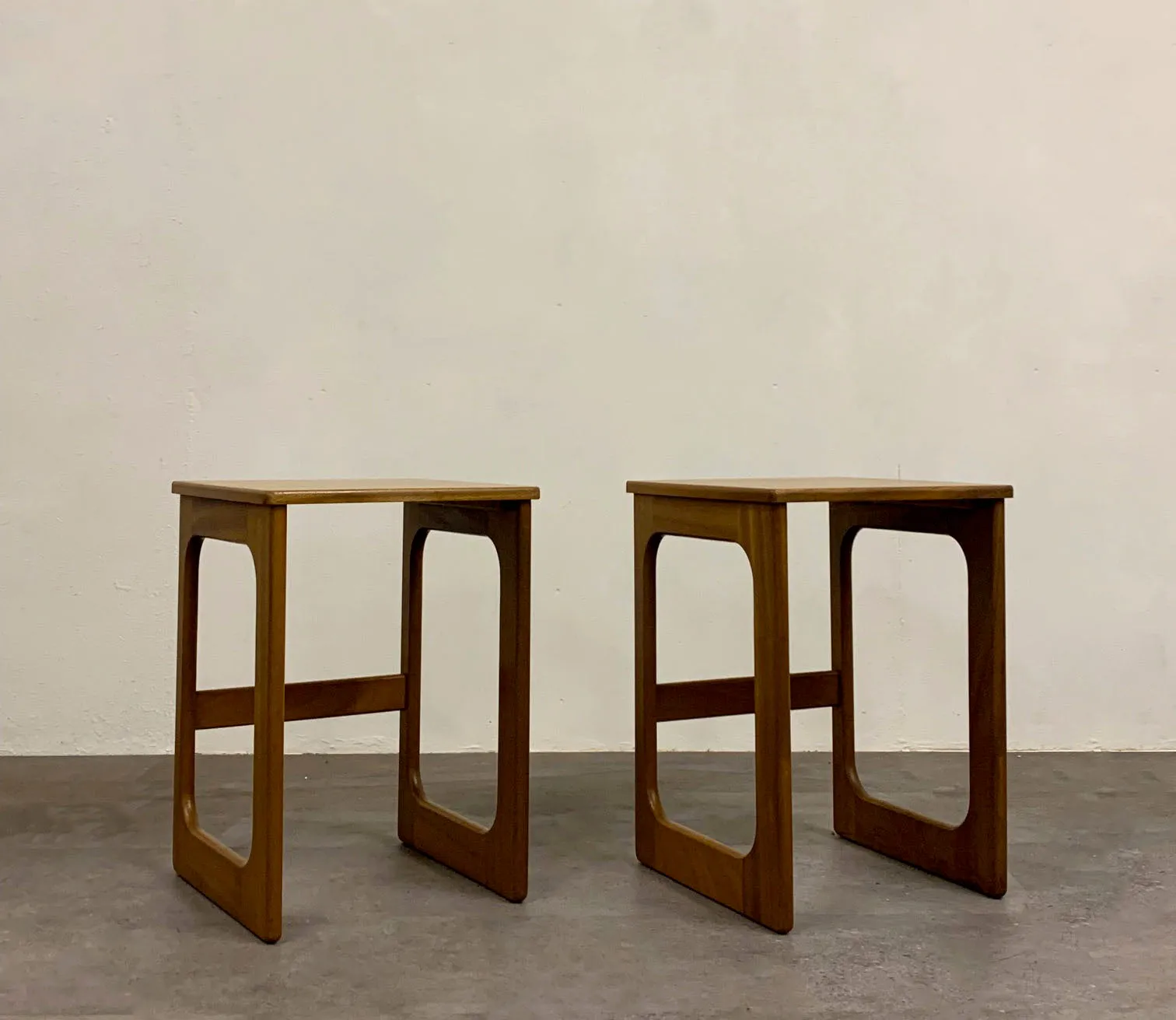 Pair Of Mcintosh Teak Bedside / Side Tables