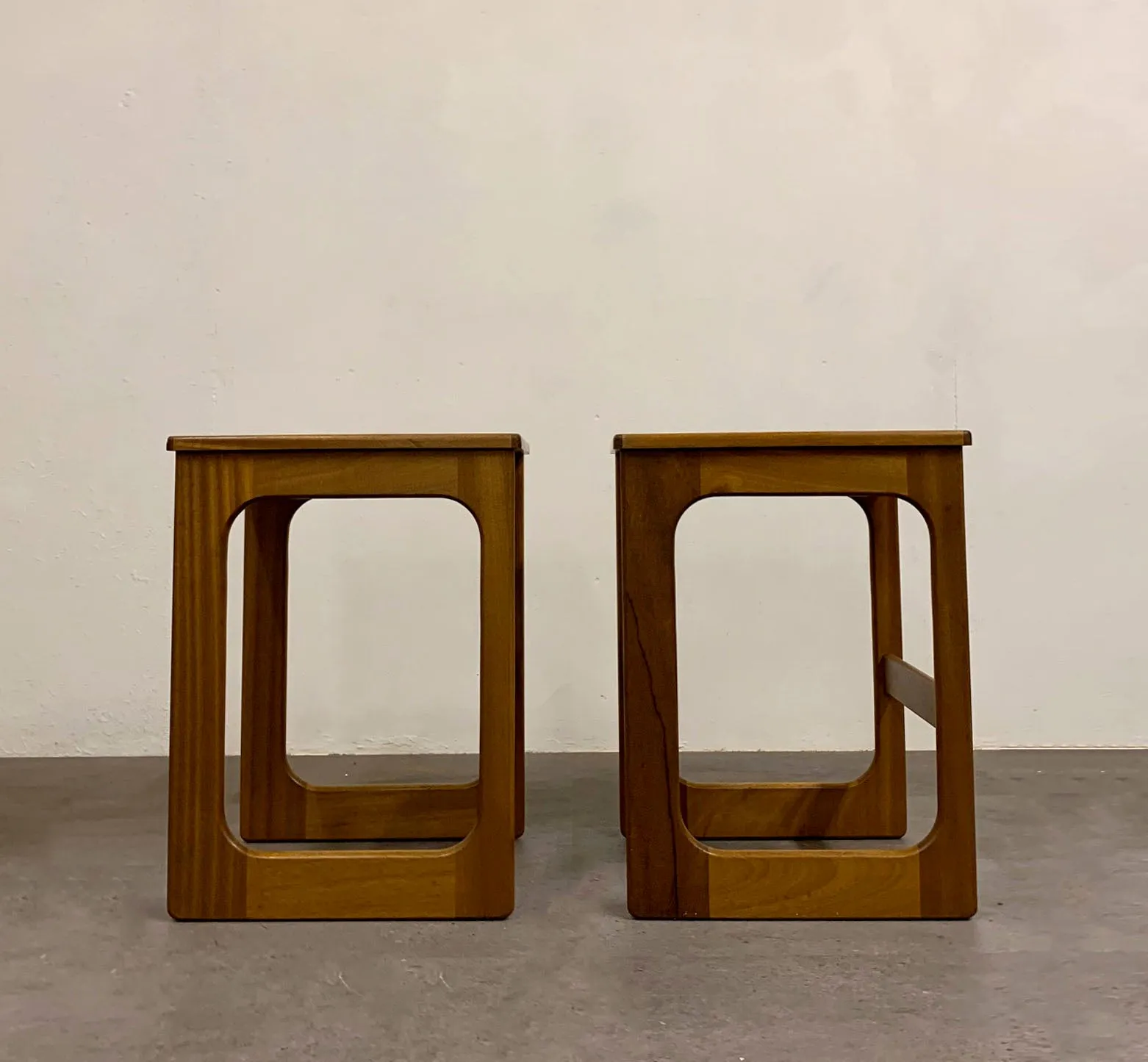 Pair Of Mcintosh Teak Bedside / Side Tables